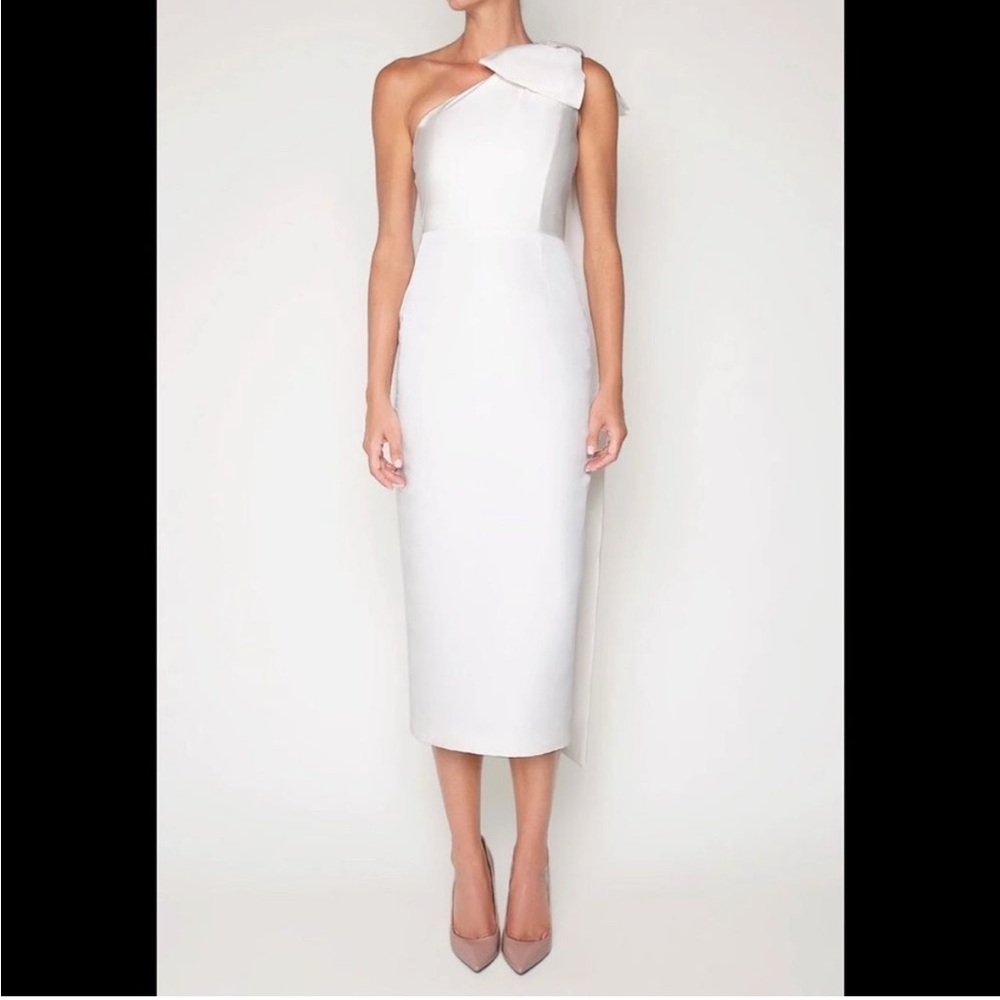 Alexia Maria Anne Silk Faille Dress